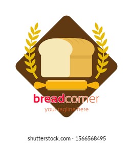 Bread Bakery Shop Logo Vector Design Illustration in White Background