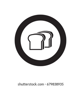 Bread bakery vector icon