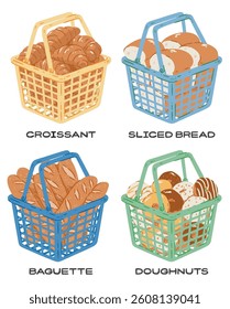 Bread Basket Graphic Vector Collection