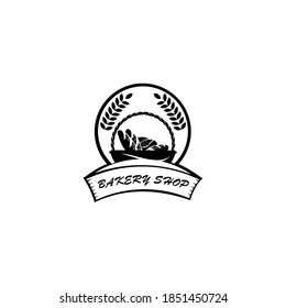 Bread basket logo - vector illustration. Bakery emblem design, Icon or symbol for design menu restaurant, cooking club, food studio or home cooking.
