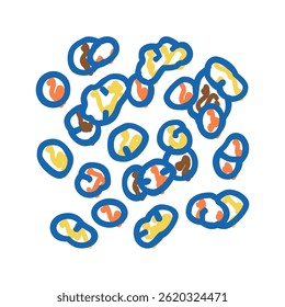 bread beekeeping doodle icon sketch vector. bread beekeeping sign. isolated symbol illustration