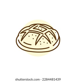 Bread black line icon. Bakery. Pictogram for web page