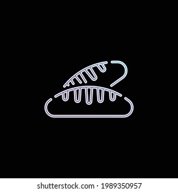 Bread blue gradient vector icon