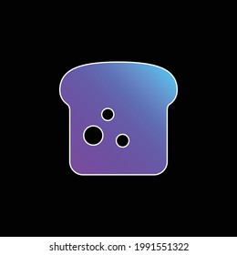 Bread blue gradient vector icon