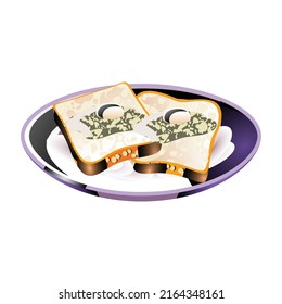 Bread breakfast Flat vector icon which can easily modify or edit 