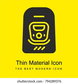 Bread bright yellow material minimal icon or logo design