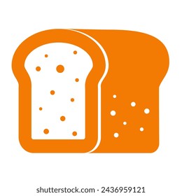 Brot, Brötchen, Laib, Bäckerei Logo Design in einem minimalistischen Stil. Fast-Food-Symbol. Vektorgrafik.