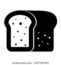 Pan, bollo, pan, panadería, diseño de logotipo en un estilo minimalista. Icono de comida rápida. Ilustración vectorial.