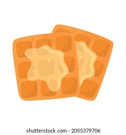 estilo de icono de pan con mantequilla