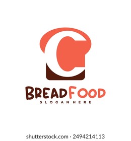 Bread with C logo vector template, Creative Bread logo design concepts