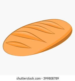 bread cartoon icon. VECTOR illustration.Isolated on white