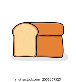 bread, bread cartoon, bread illustration