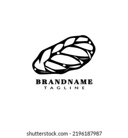 bread cartoon logo icon design creative modern isolated vector illustration