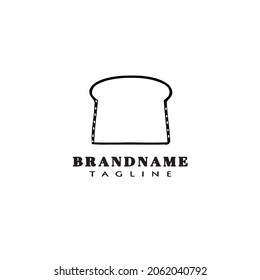 bread cartoon logo icon template modern vector illustration