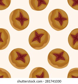 bread , cartoon seamless pattern background