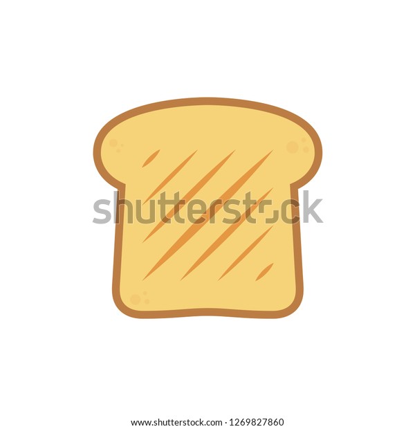 Bread Cartoon Vector Symbol Logo Design Stock Vector (Royalty Free ...