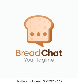 Bread Chat Logo Design Template. Good for Business, Agency, Community and Organization