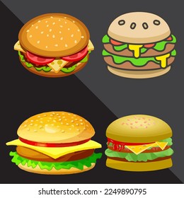bread cheese fast food with meat