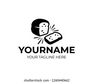 Bread, confectionery and pastry, logo design. Food shop, bakery, bakehouse and bakeshop, vector design and illustration