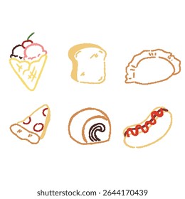 Bread crayons element of a design 