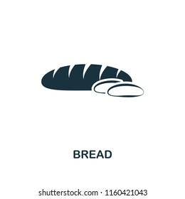 Bread creative icon. Simple element illustration. Bread concept symbol design from meal collection. Can be used for mobile and web design, apps, software, print.