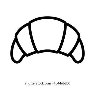 bread croissant isolated icon design, vector illustration  graphic 