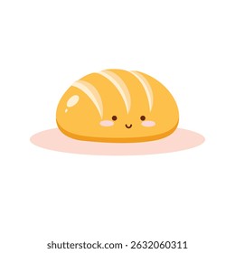 bread cute bun bakery illustration