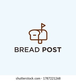 bread delivery Logo vector silhouette icon