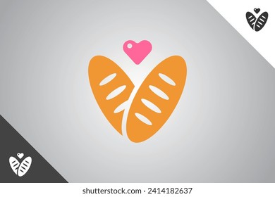Bread design element. Bakery, cakes and pastries logo identity template. Perfect logo for business related to bakery, cakes and pastries. Isolated background. Vector eps 10