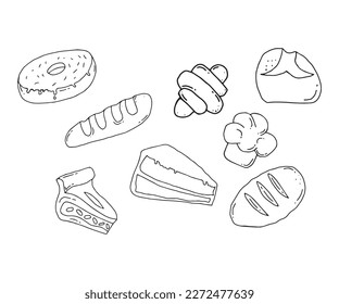 bread design vector element, bakery