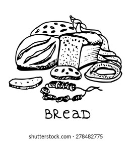 Bread doodle set
