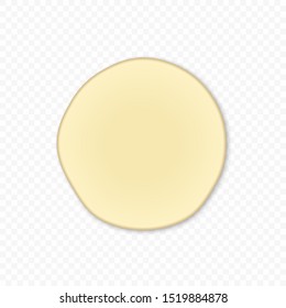 Bread dough isolated on transparent background