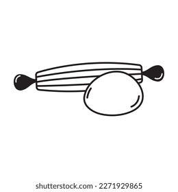 masa de pan con icono de rollo