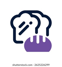 Brotduoton-Symbol. Schlankes und modernes Vektorsymbol für Websites, mobile Apps, Marketingmaterialien und Unternehmensdesign. Voll skalierbar und sofort einsatzbereit.
