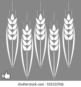 bread, ear, vector illustration EPS 10