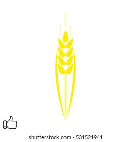 bread, ear, vector illustration EPS 10
