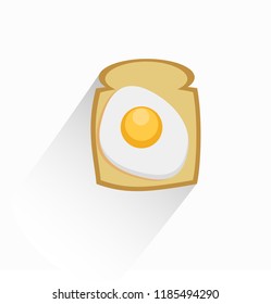 Bread and Egg vector illustration