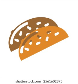 Bread fast food vector logo design