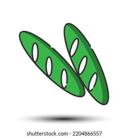 Bread filled line icon, food and drink concept 128x128 pixel perfect icon,on the white background for website UI media, mobile application, poster design