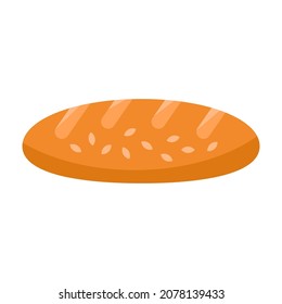 Brot-Flachclip-Vektorgrafik