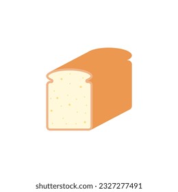 bread flat design vector illustration isolated on white background