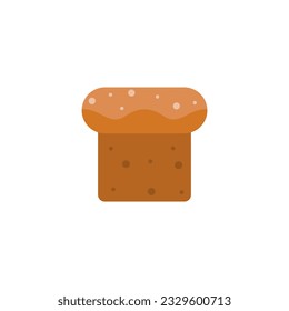 bread flat design vector illustration isolated on white background