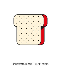 bread flat icon
