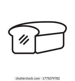 Bread Flat Icon Design Vector Illustration Template