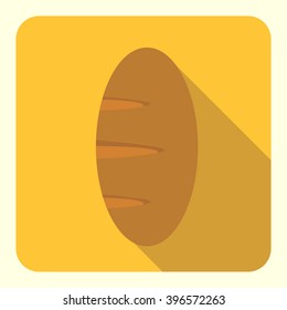 bread flat icon. food icon in modern material design style for web and mobile use