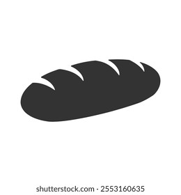 Bread flat icon isolated vector illustration on white background.