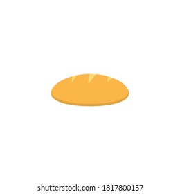 Bread Flat Icon Vector Isolated on White Background. Bakery Symbol Illustration