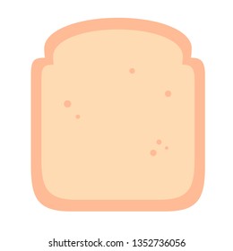 bread flat illustration on white