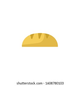 bread flat illustration on white background