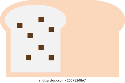 Bread Food Breakfast Icon Vector Flat Illustration